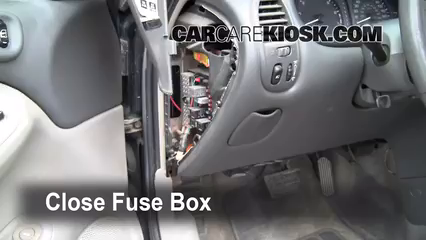 Interior Fuse Box Location: 1998-2002 Oldsmobile Intrigue - 1998